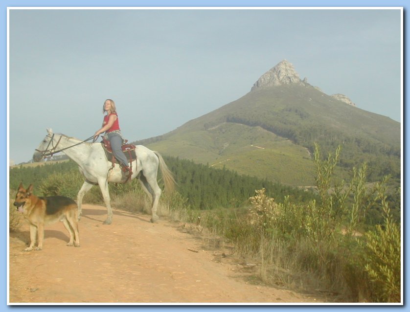 Riding in winelands